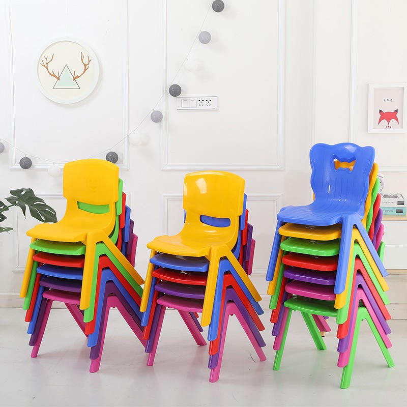 Cheap Colorful Design Modern Home Furniture Wholesale Kids Baby Children Stackable Chair For Kids